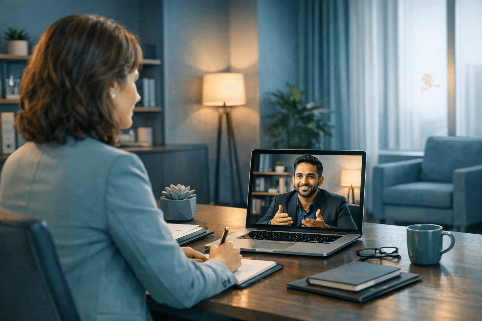 Discovery call between consultant and founder