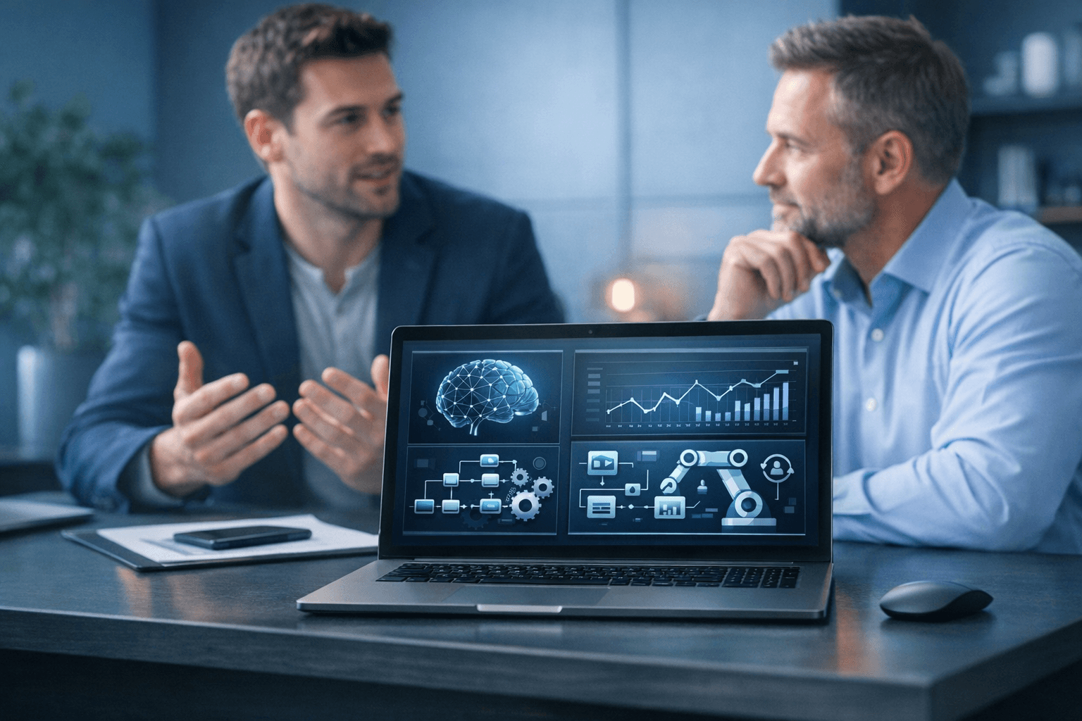 AI tools and automation on workspace